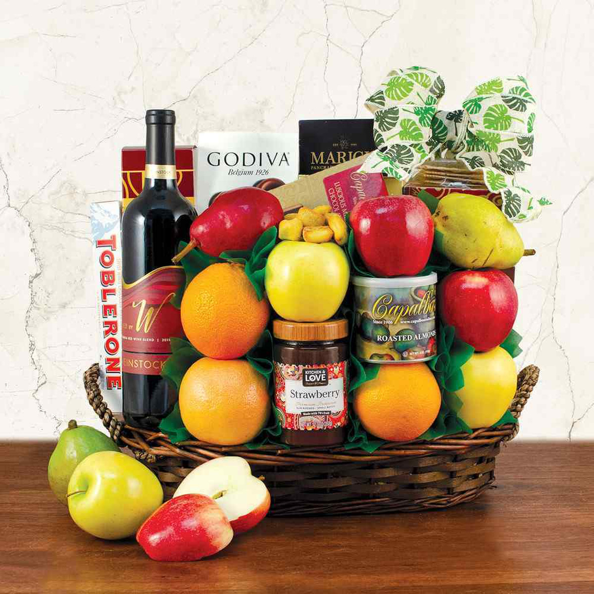 prodimages/Jerusalem Wine, Fruit and Kosher Food Gift Basket